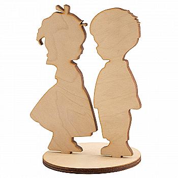 Заготівка дерев`яна Фігурки дітей на підставці, Д49 Заготівка дерев`яна Фігурки дітей на підставці, Д49