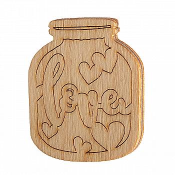Прищіпка декоративна "Баночка Love", 000757 ArtBober Прищіпка декоративна "Баночка Love", 000757 ArtBober
