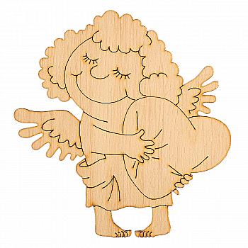Заготівка дерев`яна "Янголятко з подушкою", VD048 Заготівка дерев`яна "Янголятко з подушкою", VD048