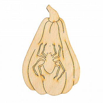 Заготівка з фанери Розмальовка Хелловін "Гарбуз-8" 8*5,2 см, 001262 ArtBober