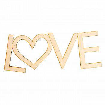 Заготівка дерев`яна "Напис  Love - 1" велика, 26*10 см, VD006