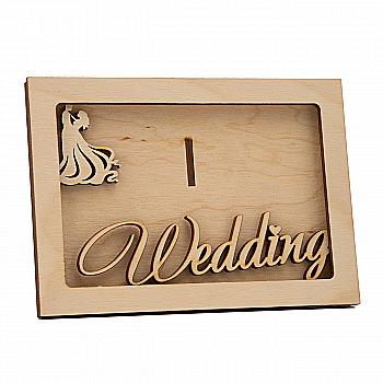 Заготівка з фанери Фоторамка "Wedding", 100906 ArtBober Заготівка з фанери Фоторамка "Wedding", 100906 ArtBober