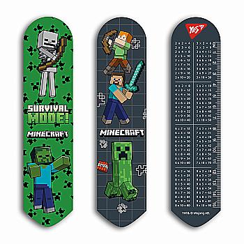 Закладка 2D Yes "Minecraft", чорна, 708337