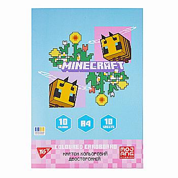 Картон кольоровий двосторонній Yes "Minecraft.Spring", 10 арк., А4, папка, 955460 Картон кольоровий двосторонній Yes "Minecraft.Spring", 10 арк., А4, папка, 955460
