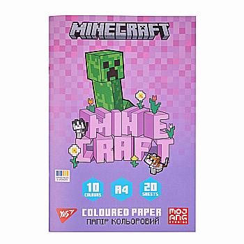 Папір кольоровий односторонній Yes "Minecraft. Spring", 20 арк., А4, скоба, 955461 Папір кольоровий односторонній Yes "Minecraft. Spring", 20 арк., А4, скоба, 955461