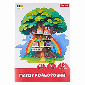 Папір кольоровий односторонній 1Вересня "Classic" 16 аркушів, А4, скоба, 954901 Папір кольоровий односторонній 1Вересня "Classic" 16 аркушів, А4, скоба, 954901