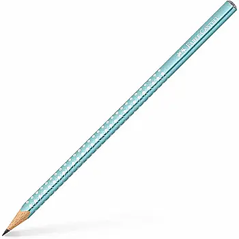 Олівець чорнографітний Grip Sparkle, ocean metallik, 118262Р Faber-Castell Олівець чорнографітний Grip Sparkle, ocean metallik, 118262Р Faber-Castell