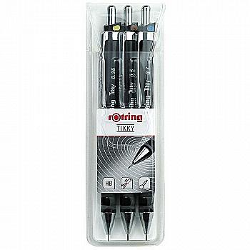 Олівець механічний 0,35/0,5/0,7 мм в чохлі Rotring Tikky чорн (S0801310) Олівець механічний 0,35/0,5/0,7 мм в чохлі Rotring Tikky чорн (S0801310)