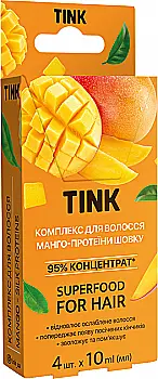 Концентрована маска-філер для волосся Манго-Протеїни шовку Tink 10 мл, 4 шт, 289181 Концентрована маска-філер для волосся Манго-Протеїни шовку Tink 10 мл, 4 шт, 289181