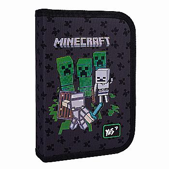 Пенал твердий YES HP-03 "Minecraft Team" одинарний з клапаном, 533622 Пенал твердий YES HP-03 "Minecraft Team" одинарний з клапаном, 533622