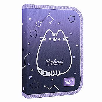 Пенал твердий YES HP-04 "Pusheen Stellar" одинарний з двома клапанами, 533626 Пенал твердий YES HP-04 "Pusheen Stellar" одинарний з двома клапанами, 533626
