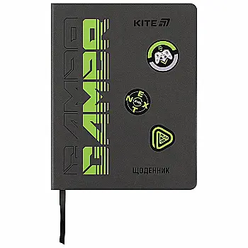 Щоденник шкільний, тверда обкл. PU, Gamer, K25-264-1 Щоденник шкільний, тверда обкл. PU, Gamer, K25-264-1