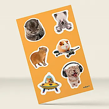 Стікерпак 3D А6 "Animals" Cobart Стікерпак 3D А6 "Animals" Cobart