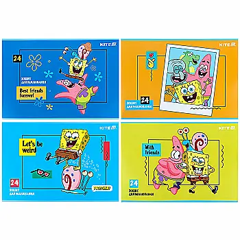 Тетрадь для рисования, 24 л., скоба, гибр. лак + УФ лак, SB, SB25-242 Тетрадь для рисования, 24 л., скоба, гибр. лак + УФ лак, SB, SB25-242