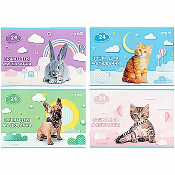 Тетрадь для рисования, 24 л., скоба, софт тач + УФ лак, RH, R25-242 Тетрадь для рисования, 24 л., скоба, софт тач + УФ лак, RH, R25-242