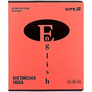 Тетрадь 48 лн, Предметка – Англ. язык, софт тач+УФ, Brigh, K25-240-18 Тетрадь 48 лн, Предметка – Англ. язык, софт тач+УФ, Brigh, K25-240-18