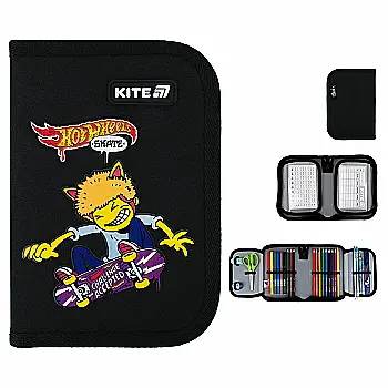 Пенал Kite 1 отделение, 2 отворота, с наполнением 622H-2 HW, HW25-622H-2 Пенал Kite 1 отделение, 2 отворота, с наполнением 622H-2 HW, HW25-622H-2