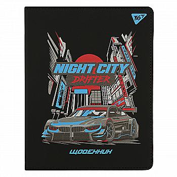 Щоденник шк. YES PU твердий "Night city drifter", A5, 40 арк., 911609 Щоденник шк. YES PU твердий "Night city drifter", A5, 40 арк., 911609