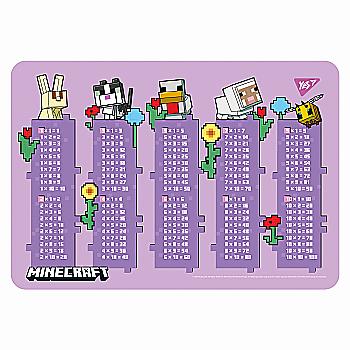 Підкладка пластикова для столу Yes "Minecraft. Spring" табл.множ., 492322 Підкладка пластикова для столу Yes "Minecraft. Spring" табл.множ., 492322