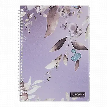 Тетрадь для записей B5, 80 л "Arabeski", клетка, пластиковая обложка, сливовая, BM.2586-48 Тетрадь для записей B5, 80 л "Arabeski", клетка, пластиковая обложка, сливовая, BM.2586-48