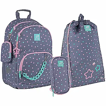 Набор рюкзак+пенал+сумка для обуви Kite 585 Kawaii Star, SET_K25-585M-2 Набор рюкзак+пенал+сумка для обуви Kite 585 Kawaii Star, SET_K25-585M-2