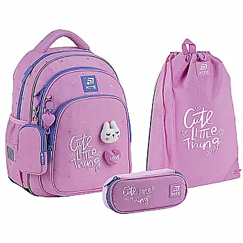 Набор рюкзак+пенал+сумка для обуви Kite 763S Cute, SET_K25-763S-1 Набор рюкзак+пенал+сумка для обуви Kite 763S Cute, SET_K25-763S-1