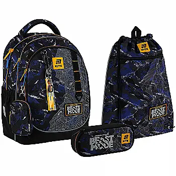Набор рюкзак+пенал+сумка для обуви Kite 700 Beast Mode, SET_K25-700M-4 Набор рюкзак+пенал+сумка для обуви Kite 700 Beast Mode, SET_K25-700M-4
