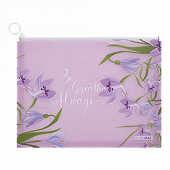 Папка-конверт на zip-блискавці А4 Arabeski, лавандовий, BM.3975-39 Папка-конверт на zip-блискавці А4 Arabeski, лавандовий, BM.3975-39