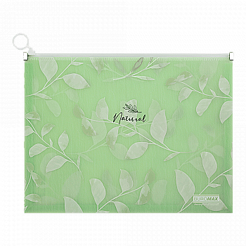 Папка-конверт на zip-блискавці А4 Arabeski, зелений, BM.3975-04 Папка-конверт на zip-блискавці А4 Arabeski, зелений, BM.3975-04