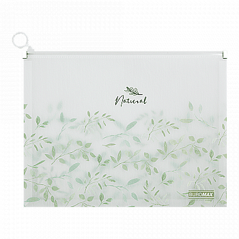 Папка-конверт на zip-блискавці А4 Arabeski, білий, BM.3975-12 Папка-конверт на zip-блискавці А4 Arabeski, білий, BM.3975-12