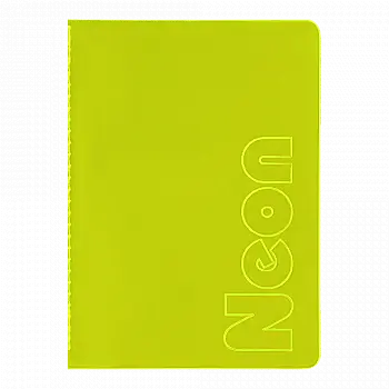 Книга записная А5 80 л, "Neon" пружина, кл., сшитая обложка PVC, желтая, BM.24822180-08 Книга записная А5 80 л, "Neon" пружина, кл., сшитая обложка PVC, желтая, BM.24822180-08