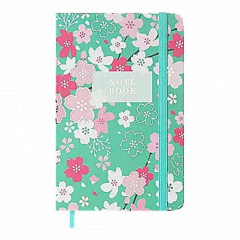 Книга записная Blossom на резинке, А6, 80 л., клет., офсет, голубая, BM.256102-14 Книга записная Blossom на резинке, А6, 80 л., клет., офсет, голубая, BM.256102-14