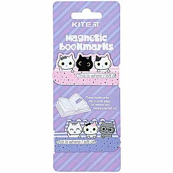 Набір магнітних закладок-індикаторів Cats, K24-496-3 Набір магнітних закладок-індикаторів Cats, K24-496-3