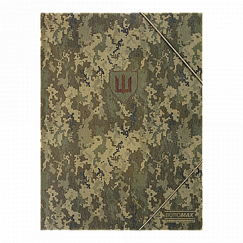 Папка на резинках А4 Military, матовый непрозрачный пластик, зеленый, BM.3908-04 Папка на резинках А4 Military, матовый непрозрачный пластик, зеленый, BM.3908-04
