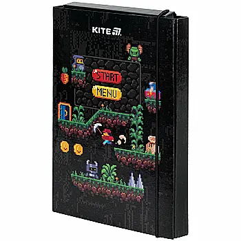 Папка для зошитів В5 на гумці картон, Pixel Game, K25-210-2 Папка для зошитів В5 на гумці картон, Pixel Game, K25-210-2