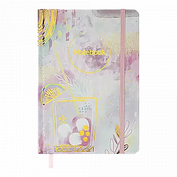 Книга записная Abstract на резинке, А5, 96 л., клет., офсет, светло-розовая, BM.255115-43 Книга записная Abstract на резинке, А5, 96 л., клет., офсет, светло-розовая, BM.255115-43