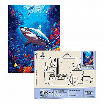 Набір для розпису по номерах "Акула" 40*50 см, IDEA2-GX47245, ТМ "99IDEAS" Набір для розпису по номерах "Акула" 40*50 см, IDEA2-GX47245, ТМ "99IDEAS"