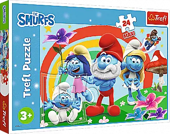 Пазл "24 Maxi" - День смурфа, The Smurfs, 14374, Trefl Пазл "24 Maxi" - День смурфа, The Smurfs, 14374, Trefl