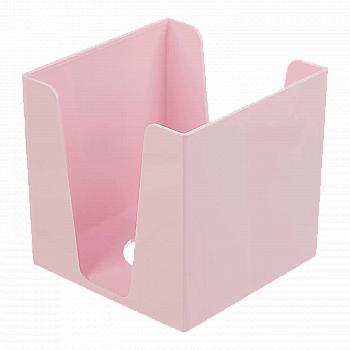 Бокс для бумаг 90*90*90 мм, розовый, BM.6360-10