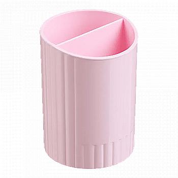 Стакан для письменных принадлежностей Pastel круглый на два отделения, розовый, BM.6350-10 Стакан для письменных принадлежностей Pastel круглый на два отделения, розовый, BM.6350-10