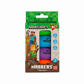 Маркер текстовий "Minecraft" 4 шт., 391095 Yes Маркер текстовий "Minecraft" 4 шт., 391095 Yes