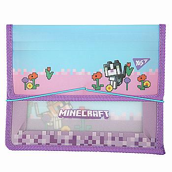 Папка для зошитів YES пласт. на резинці В5 "Minecraft. Spring", 492308 Папка для зошитів YES пласт. на резинці В5 "Minecraft. Spring", 492308