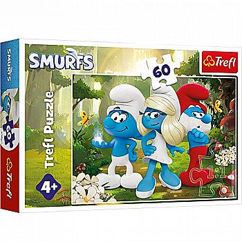 Пазл "60" - The Smurfs Зачарований ліс, 74014, Trefl Пазл "60" - The Smurfs Зачарований ліс, 74014, Trefl
