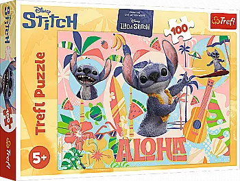 Пазл "100" - Disney Stitch The Movie Стіч та друзі, 64954, Trefl Пазл "100" - Disney Stitch The Movie Стіч та друзі, 64954, Trefl