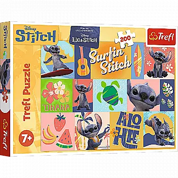 Пазл "200" - Disney Stitch The Movie Пригоди на Гаваях, 33318, Trefl Пазл "200" - Disney Stitch The Movie Пригоди на Гаваях, 33318, Trefl