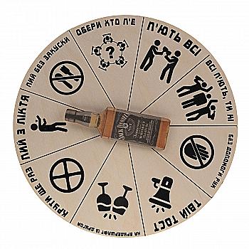 Настольная деревянная игра на выпивку "Алкорулетка" роз. 30*30 см, 34530 Настольная деревянная игра на выпивку "Алкорулетка" роз. 30*30 см, 34530