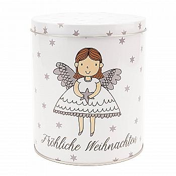 Баночка новорічна бляшана для сипких "Molly" h=16 см/d=14 см, білий з мал. (2 види), 9708805/2014241 Баночка новорічна бляшана для сипких "Molly" h=16 см/d=14 см, білий з мал. (2 види), 9708805/2014241