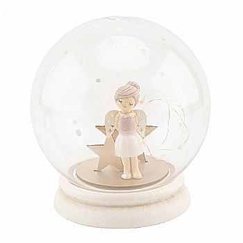 Украшение новогоднее Ангел канифольный коричневый 16 см с LED светом, 9765114 ТМ "A&G" Украшение новогоднее Ангел канифольный коричневый 16 см с LED светом, 9765114 ТМ "A&G"