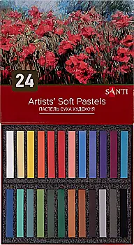 Пастель суха 24 кол, Santi, 353694 Пастель суха 24 кол, Santi, 353694