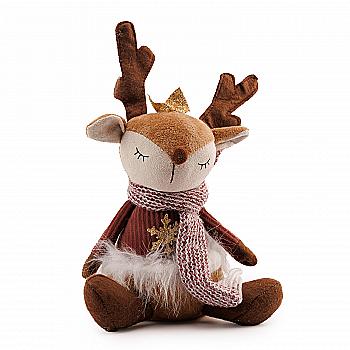 Новогодняя мягкая игрушка Yes! Fun "Олень с короной" 30 см, LED, 974929 Новогодняя мягкая игрушка Yes! Fun "Олень с короной" 30 см, LED, 974929